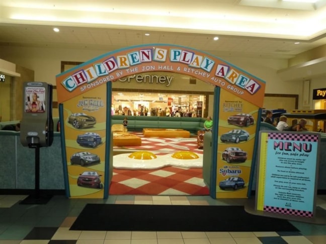 Digitally printed signage for childrens play area in local shopping mall