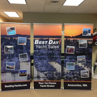 - Tradeshow Display - Retractable Banner - Best Day Yacht Sales - Anacortes, WA