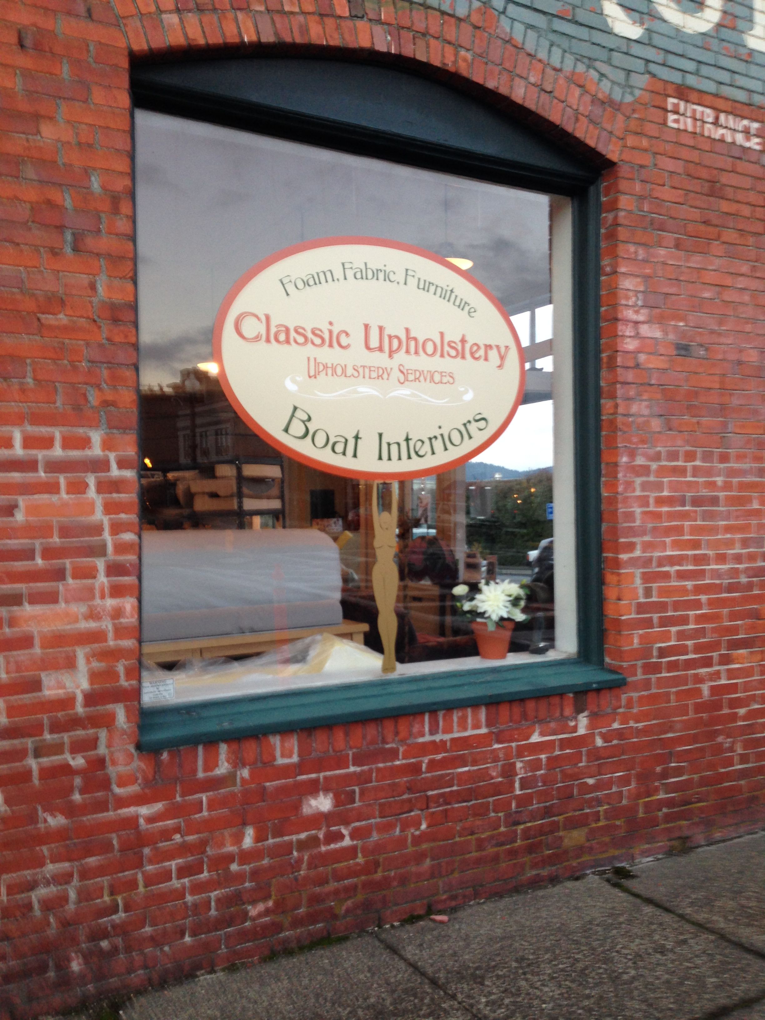  - Window Graphics - Custom Decal - Classic Upholstery - Anacortes, WA