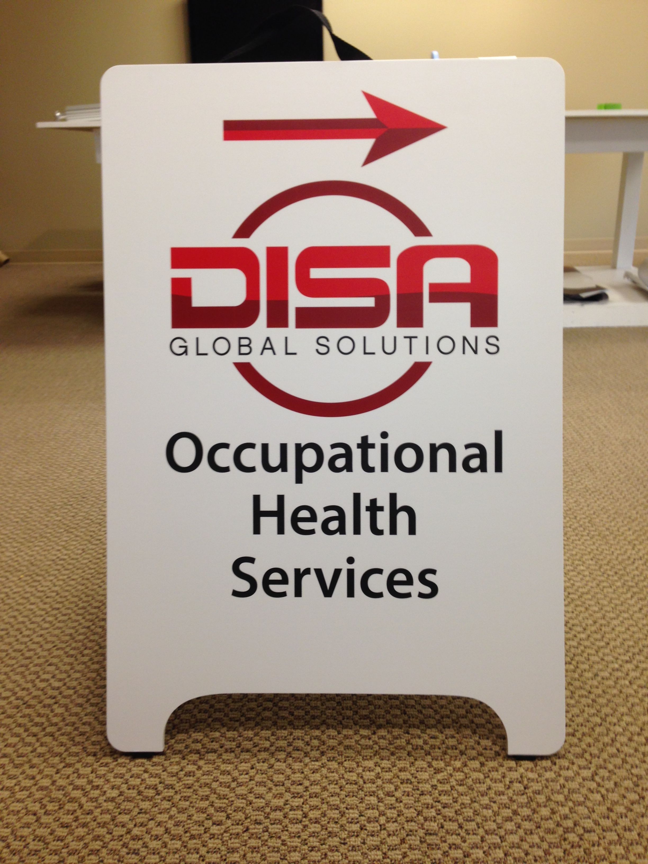  - Rigid Signage - A-Board - DISA, Inc. - Anacortes, WA