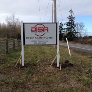 - Rigid Signage - Post & Panel Sign - DISA, Inc. - Ferdale, Wa