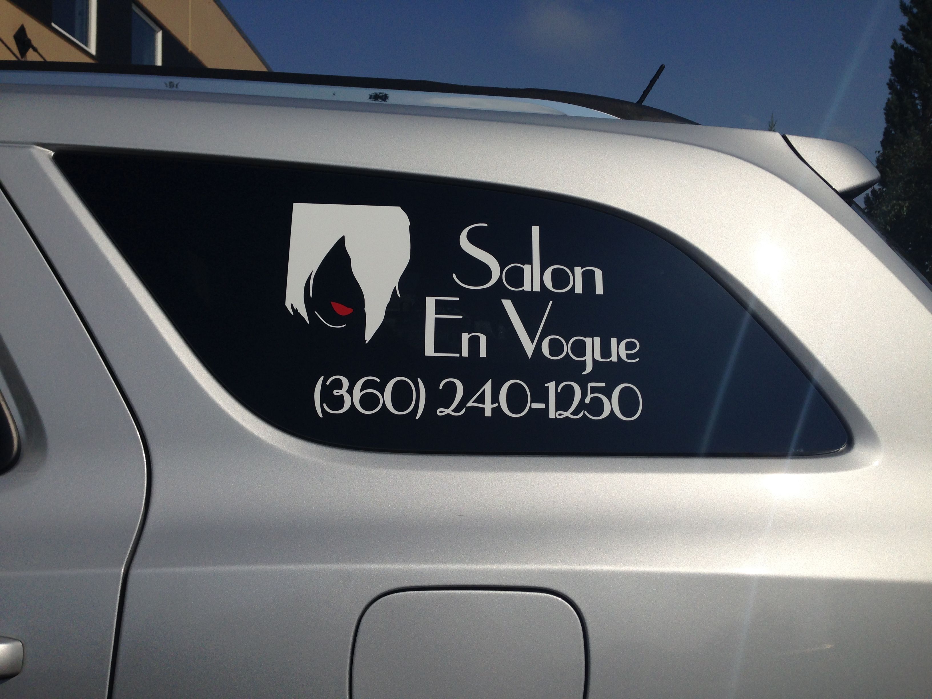 - Vehicle Graphics - Ready to Apply - Salon En Vogue - Oak Harbor, WA
