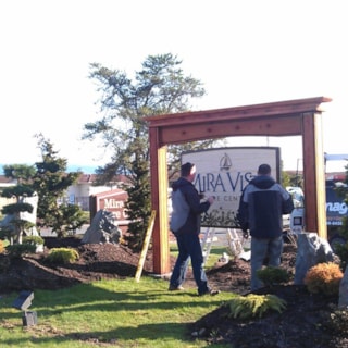 - Architectural Signage - Sandblasted Sign - Mira Vista Care Center - Mount Vernon, WA