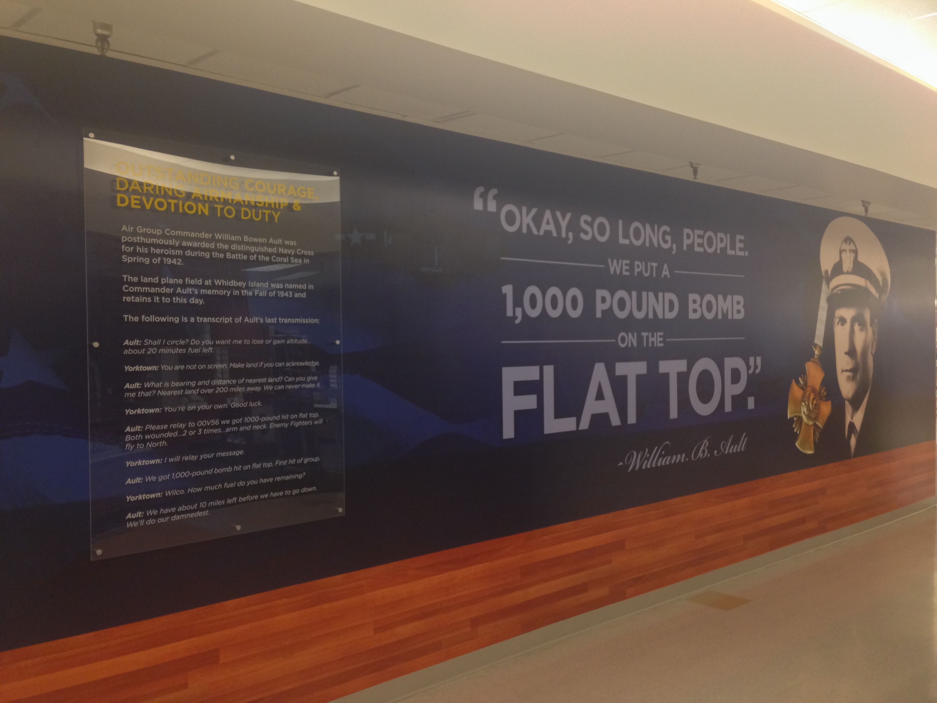  - Custom Displays & Graphics - Acrylic Display & Custom Wallpaper - Navy Exchange Whidbey Island - Oak Harboar, WA