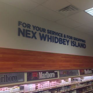 - Architectural Signage - Dimensional Lettering & Custom Wallpaper - Navy Exchange Whidbey Island - Oak Harbor, WA