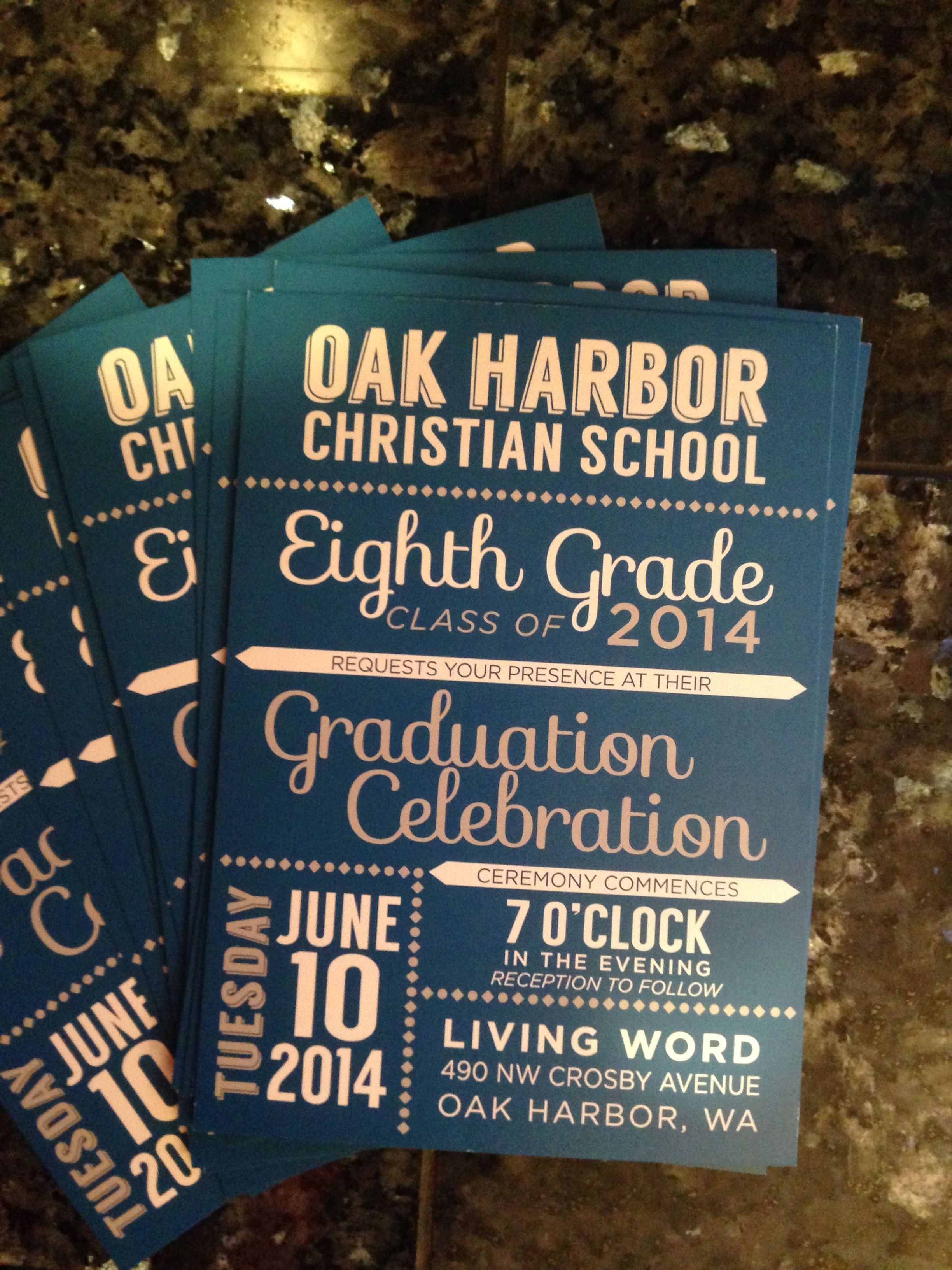  - Printed Materials - Invitations - Oak Harbor Christian School - Oak Harbor, WA