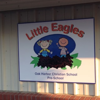 - Architectural Signage - Rigid Signage - Oak Harbor Christian School Pre-School - Oak Harboar, Wa