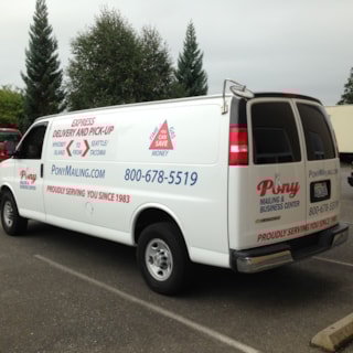 - Vehicle Graphics - Partial Vehicle Wrap - Pony Mailing - Oak Harbor, Wa