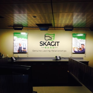 - Architectural Signage - Dimensional Lettering - Skagit Bank - Bellingham, WA