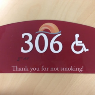 - Architectural Signage - ADA Signage - Sunrise Inn - Anacortes, WA