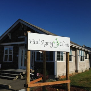 - Architectural Signage - Post & Panel Sign - Vital Aging Clinic - Anacortes, Wa