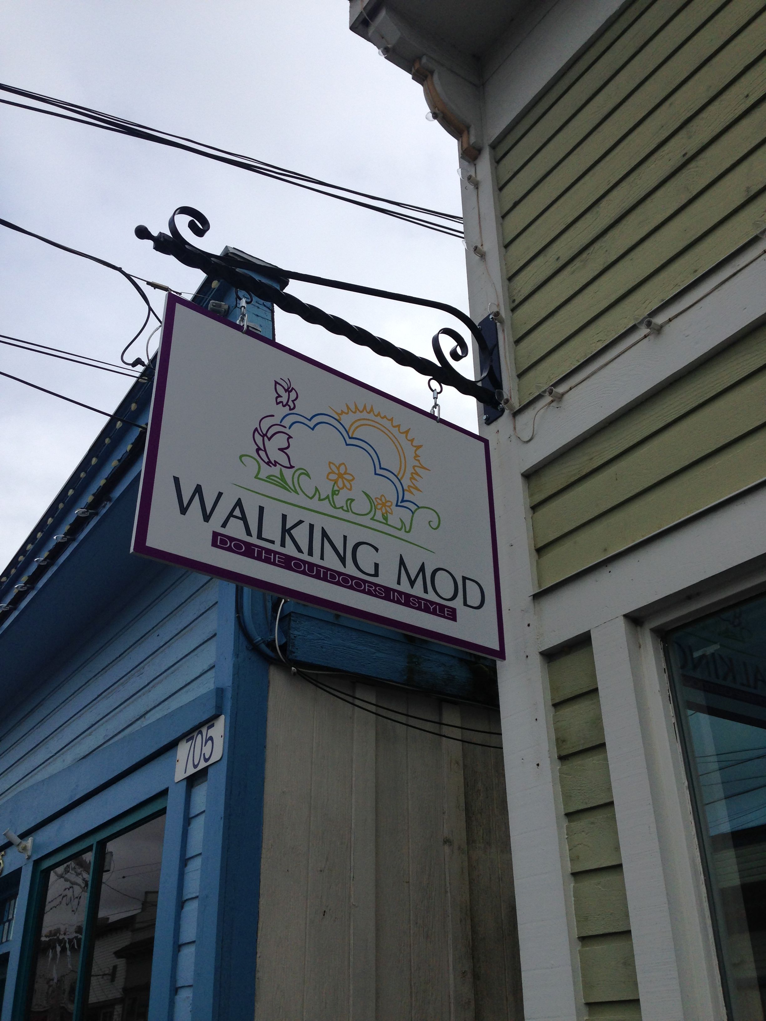  - Architectural Signage - Bracket Sign - Walking Mod - La Conner, WA