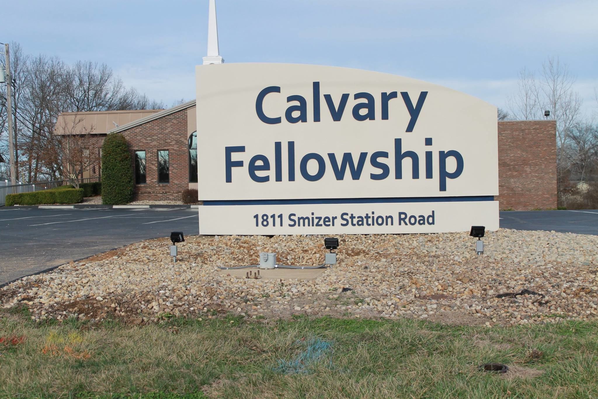 Monument Sign Calvary Church St. Louis, MO