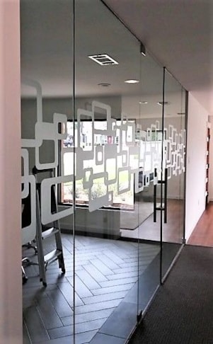 Frosted/Privacy Vinyl on Conference Room Glass