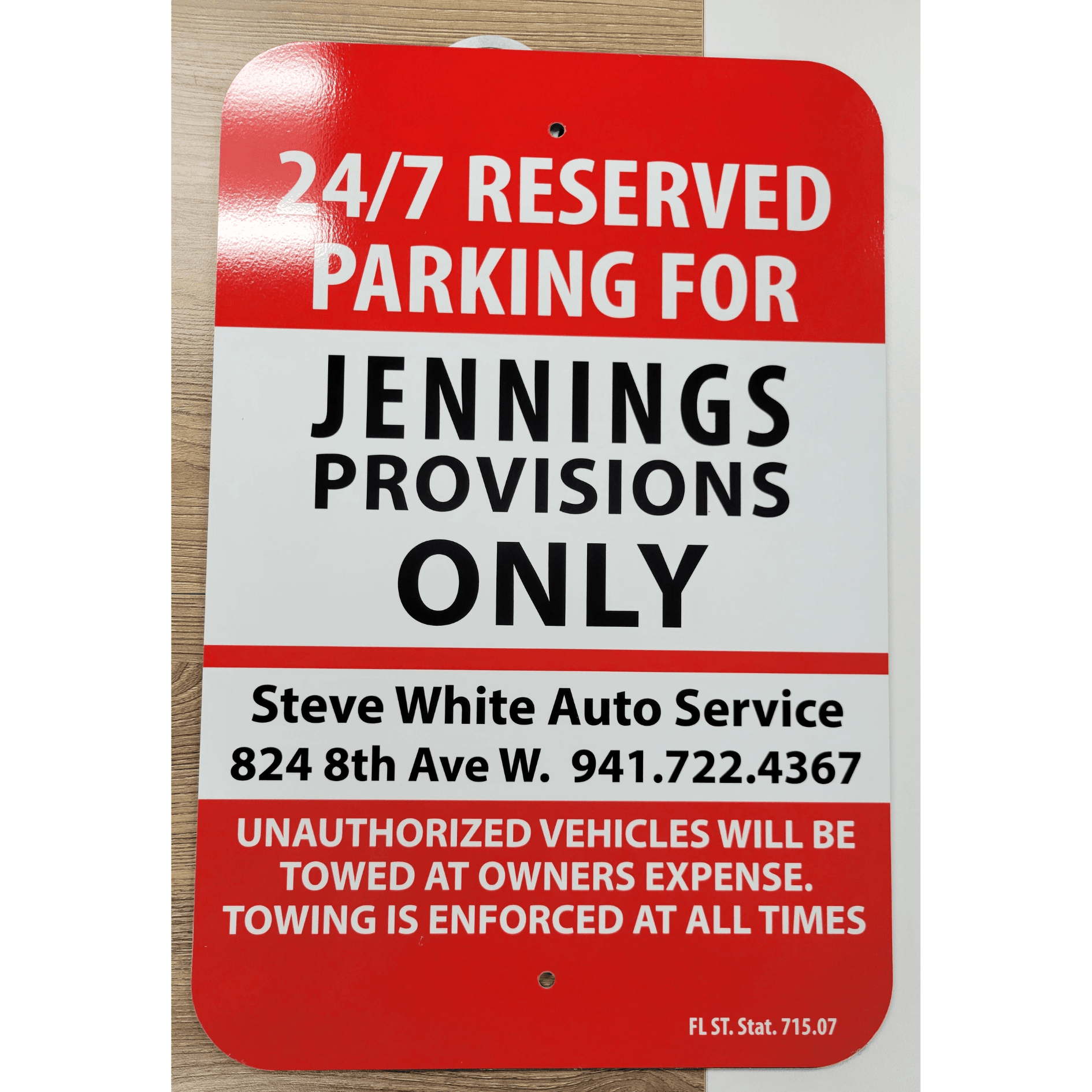 Parking Lot Signs | Restaurants & Foodservice | Bradenton | Metal