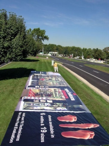 Digitally printed outdoor graphics