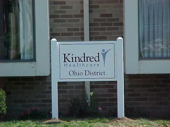 Post and panel signage complete with custom logo and lettering