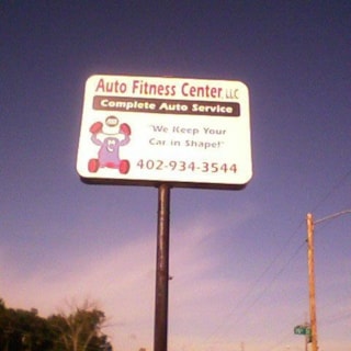 Auto Fitness Center Pole Sign