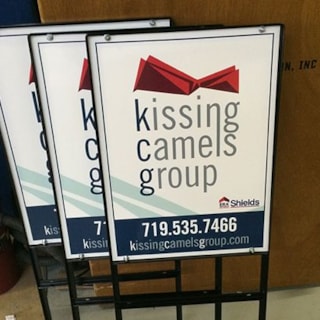 - Image360-Colorado-Springs-CO-Yard-Sidewalk-Signage-Real-Estate-Kissing-Camels-Group