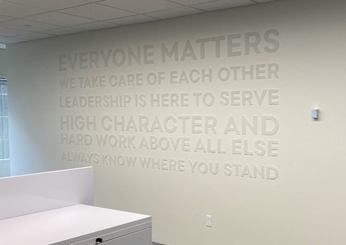 3D Signs & Dimensional Letters & Logos, Interior Signage, Modern Office