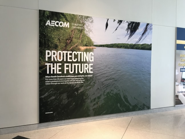 Fabric Signage, AECOM Columbia Metro Airport