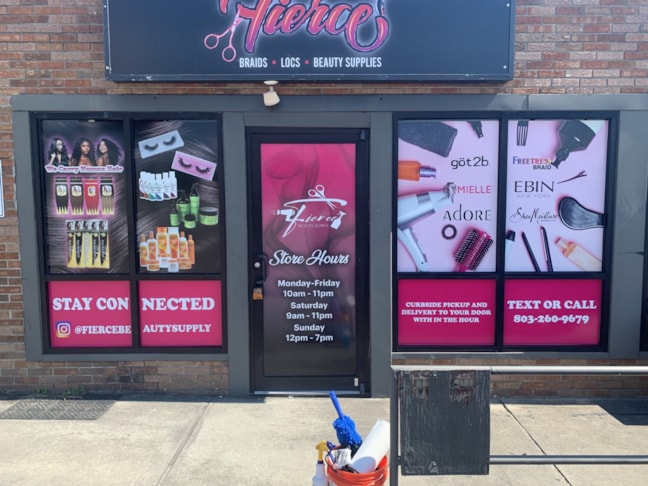 Fierce Beauty Perforated Window Graphics