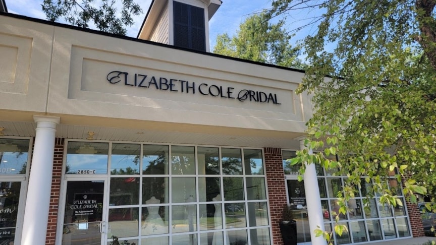 Dimensional Letters for Elizabeth Cole Bridal