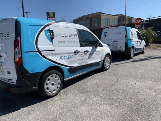 Clear Defense Pest Control Vehicle Wrap