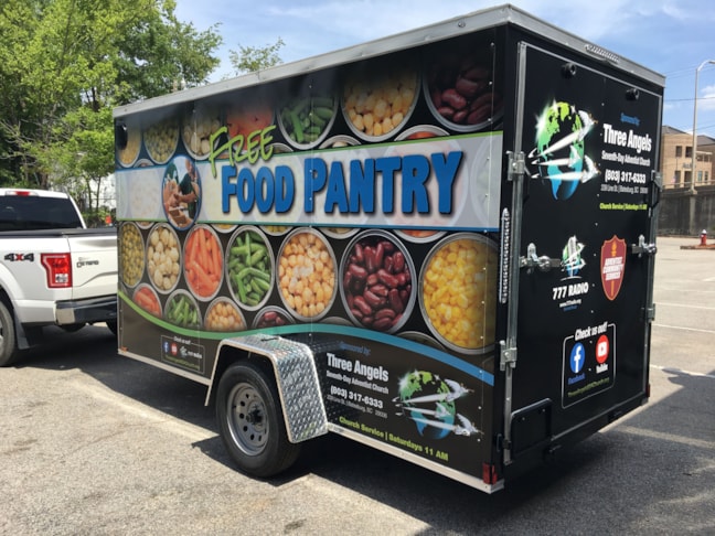 Food Pantry Full Trailer Wrap