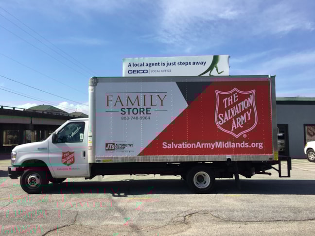 Salvation Army Box Truck Wrap