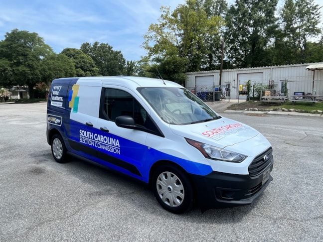 SC Election Commission Transit Van Partial Wrap