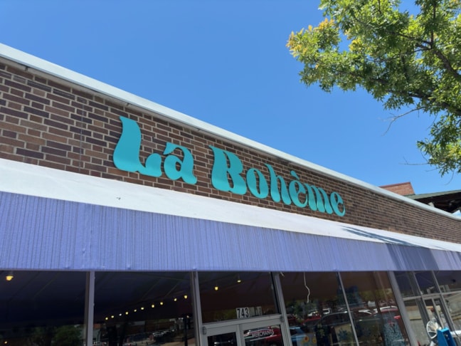 La Boheme Storefront Letters