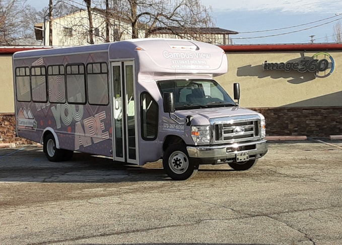 Campus View Bus Wrap