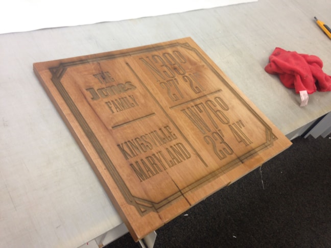 Engraved Wood Plaque