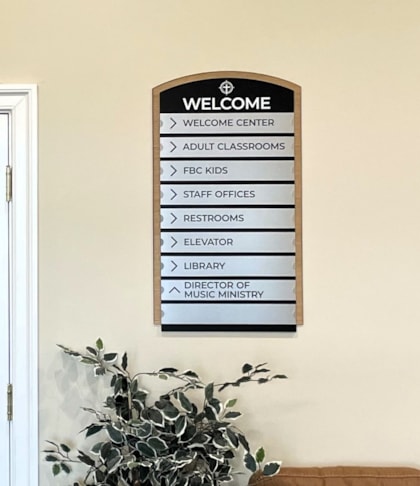 Directory and Wayfinding Signage | Churches & Religious Organizations