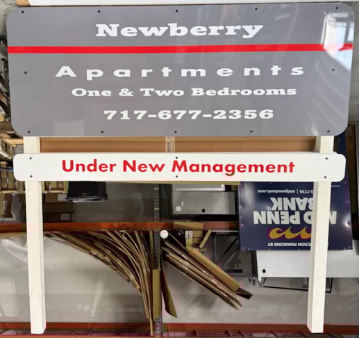 Newberry Post & Panel Sign
