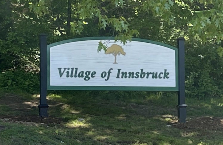 Village of Innsbruck Entrance Post & Panel Signs