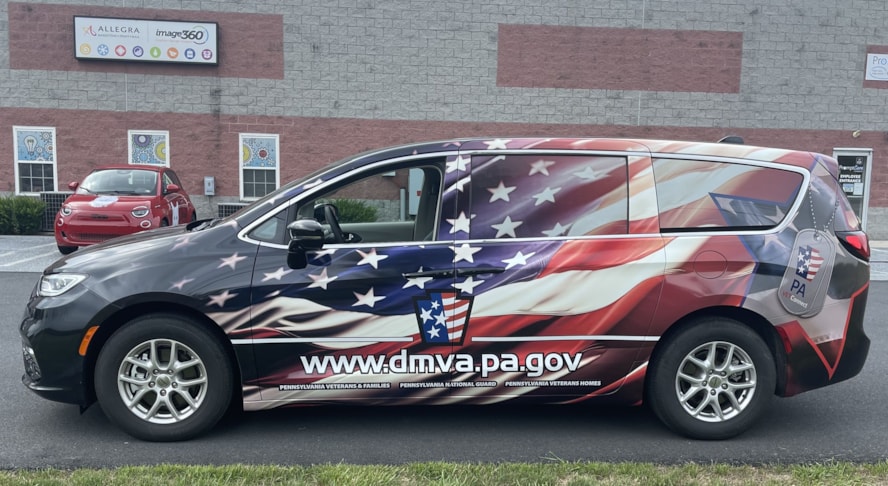 Full Flag Vehicle Wrap