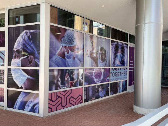 Harrisburg University Window Graphics 