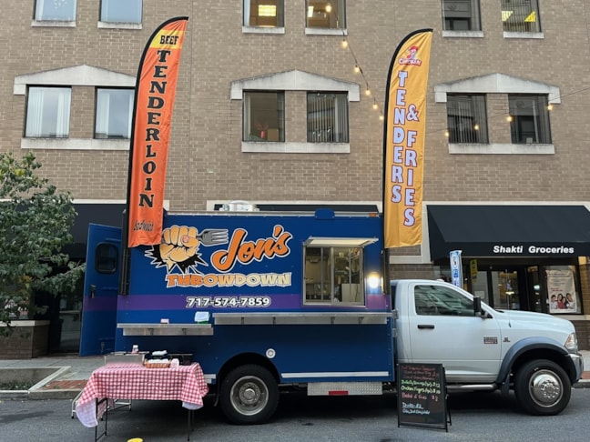 Jons Throwdown Food Truck Feather Flags 