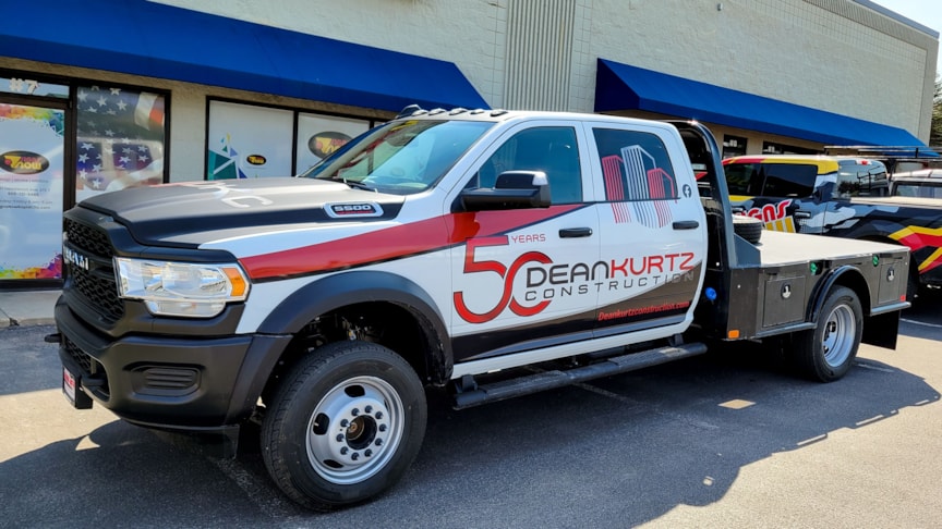 Dean Kurtz Construction Flatbed Wrap