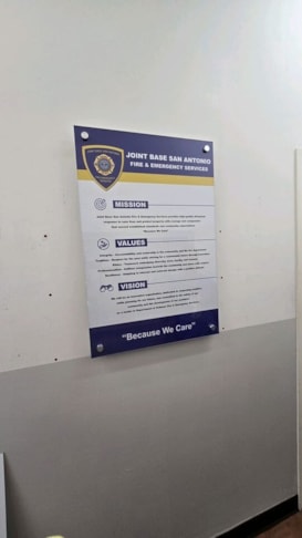 Custom Acrylic & Plastic Displays | Government & Public Office Signs