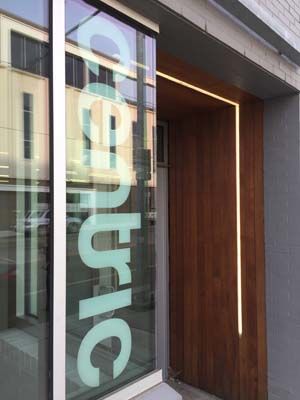 Interior Cut Vinyl Window Graphic for Centric Projects in Kansas City, Missouri