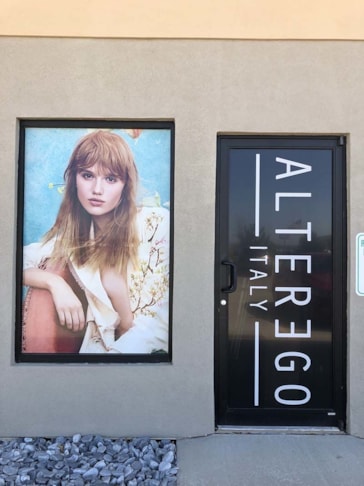 Perforated Window Vinyl for Modern Salon Services in Grain Valley, Missouri