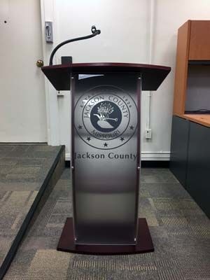 Cut Vinyl Decal for Jackson County Courthouse in Kansas City, Missouri