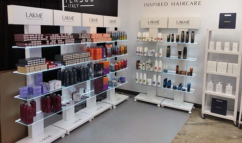 Product Shelf Decals for Modern Salon Services in Kansas City, Missouri