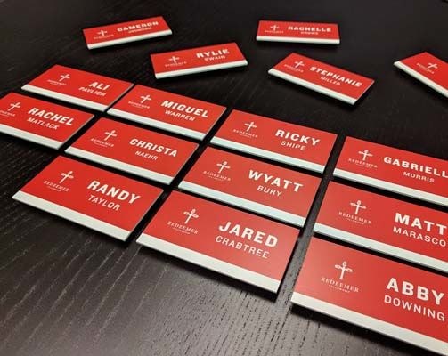 Staff Name Badges for Redeemer Fellowship in Kansas City, Missouri