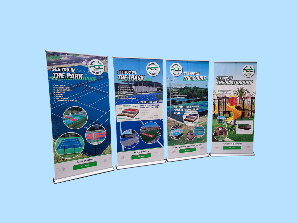 Retractable Banner Stands for 2A Marketing in Belton, Missouri