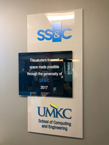 Interior Acrylic 3D Dimensional Sign for University of Missouri-Kansas City