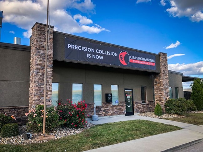 Exterior Vinyl Banner for Crash Champions